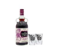 Kraken - Black Cherry & Madagascan Vanilla Black Spiced - Rum 70cl 40% ABV (Includes Shot Glasses)