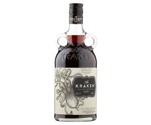 Kraken Black Spiced Rum 40% ABV 70cl | Rich Vanilla, Cinnamon, Clove & Exotic Spice Notes | Cocktails, Mixing & Gifts