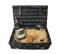 Kraken Black Spiced Rum Gift Hamper 70cl 40% ABV with Branded Glass Sea Salt Caramel Chocolates & Silver Jigger - Dark Spiced Rum Gift Set UK