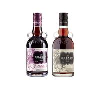 Kraken Black Spiced Rum + Kraken Black Cherry And Madagascan Vanilla Black Spiced Rum- 2x35cl
