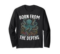 Kraken Born from The Depths Octopus Sea Creature Long Sleeve T-Shirt