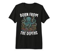Kraken Born from The Depths Octopus Sea Creature Premium T-Shirt