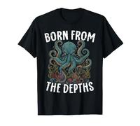Kraken Born from The Depths Octopus Sea Creature T-Shirt