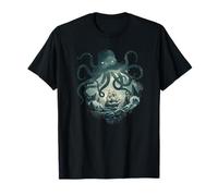 Kraken Lightning Storm Attack Giant Octopus Pirate Ship T-Shirt