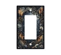 Kraken Octopus Runic Nautical Art Gothic Single Rocker Light Switch Cover