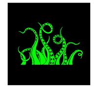 Kraken Octopus Tentacles Car Stickers Personality Body Windows Bumper Windshields Decorative Vinyl Decal Accessories(Green,50cm)