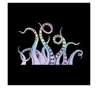 Kraken Octopus Tentacles Car Stickers Personality Body Windows Bumper Windshields Decorative Vinyl Decal Accessories(Rainbow,40cm)