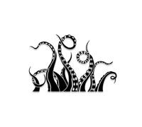 Kraken Octopus Tentacles Car Stickers Windshields Decorative Vinyl Decal Accessories(Black,50cm)