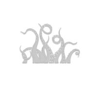 Kraken Octopus Tentacles Car Stickers Windshields Decorative Vinyl Decal Accessories(Silver,40cm)