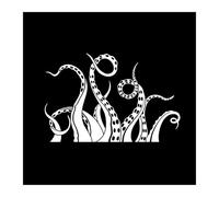 Kraken Octopus Tentacles Car Stickers Windshields Decorative Vinyl Decal Accessories(White,30cm)