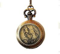 Kraken Pocket Watch Necklace, Octopus Tentacles, Vintage Ship Pocket Watch Necklace, Ocean Nautical Pocket Watch Necklace