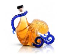 Kraken Rum Octopus Bottle, 3D Tentacle Liquor Bottle, 350ml Borosilicate Glass, Nautical Marine Sculpture, Home Bar Decor, Classic Collectible Gift for Men