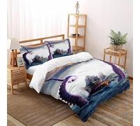 Kraken Tentacles Bedding Set 3D Digital Printing Animal Theme Wildlife Duvet Cover 3 Pieces Set Chic Breathable Quilt Cover Universal for All Seasons with Pillow Super King(260x220cm)
