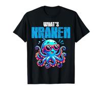 Kraken What's Kraken Funny Sea Ocean Monster Kids T-Shirt
