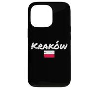 Krakow Poland Vintage Polish Flag Proud Pole Case for iPhone 13 Pro