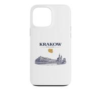 Krakow Poland Vintage Skyline Retro Graphic Case for iPhone 13 Pro Max