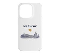 Krakow Poland Vintage Skyline Retro Graphic Case for iPhone 14 Pro