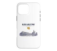 Krakow Poland Vintage Skyline Retro Graphic Case for iPhone 16 Pro Max