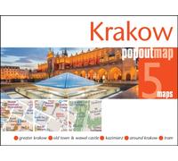 Krakow PopOut Map : Handy pocket-size pop up city map of Krakow