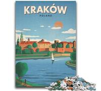 Krakow Puzzles for Teenagers Teens 2000pc Puzzle, Suitable for Ages 14 And Up Toy Wall Decor Birthday And Unique Gifts 2000pcs(70x100cm)