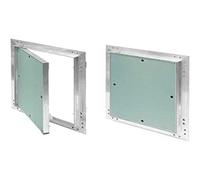 KRAL16 Inspection Flap GK Insert 150 x 150 mm Plasterboard 12.5 mm Inspection Door Inspection Service Door 15 x 15 cm Maintenance Cleaning Flap Maintenance Opening with Aluminium Frame Suitable for