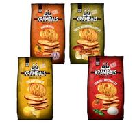 KRAMBALS Bruschetta Chips Multipack Crisps (Pack of 4 x 70g) - Baked Crisps Bruschetta Bread Snacks Palm Oil Free Cheese Snack Box