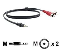 Kramer Electronics 3.5mm - 2 RCA 4.6m audio cable Black Red White