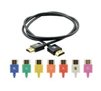 Kramer Flexible High Speed HDMI Cable with ETHERNET Ultra Flat Black (C-HM/HM/PICO/BK-6)