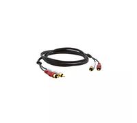 Kramer Electronics 2xRCA M/M 1.8m. Connector 1: RCA Connector 1 gender: Male Connector 2: RCA Connector 2 gender: Male Connector contacts plating: Gold Cable length: 1.8 m Product colour: Black