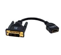 Kramer Electronics DVI-D (M) to HDMI (F) 0.3 m HDMI Type A (Standard) Black