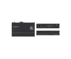 Kramer Electronics TP-580TXR. Type: AV transmitter Maximum resolution: 3840 x 2160 pixels Cable types supported: Cat6. AC input voltage: 12 V. Dimensions (WxDxH): 120 x 76 x 24 mm Weight: 600 g