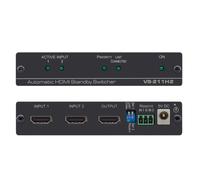 Kramer Electronics VS-211H2. Video port type: HDMI. Product colour: Black Bandwidth: 17.82 Gbit/s. Power consumption: 400 mA. Width: 120 mm Depth: 71.5 mm Height: 24.4 mm. Package width: 157 mm Package depth: 120 mm Package height: 87 mm