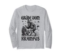 Kramperl Christmas Demon Ugly Christmas Grüsse Vom Krampus Long Sleeve T-Shirt
