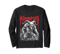 Kramperl Perchten Santa's Helper Christmas Demon Krampus Long Sleeve T-Shirt