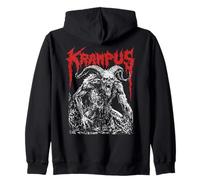 Kramperl Perchten Santa's Helper Christmas Demon Krampus Zip Hoodie