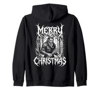 Kramperl Santa's Helper Merry Christmas Demon Krampus Zip Hoodie