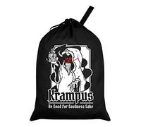 Krampus Be Good For Goodness Sake Santa Sack Black 46x60cm