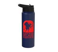 Krampus Christmas Believe in Him Occult Scary Folklore Stainless Steel Insulated Water Bottle