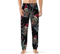 Krampus Christmas Devil Mens Pajama Pants Lounge Sleep Pants Lightweight Sleepwear Long Bottoms
