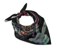 Krampus Christmas Devil Women's Head Scarf Hair Square Scarves Headscarf for Sleeping Travel Beach 18"x18"