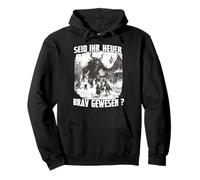 Krampus Costume Perchtenlauf Krampus Bad Santa Claus Pullover Hoodie