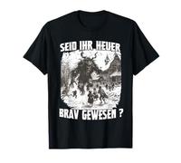 Krampus Costume Perchtenlauf Krampus Bad Santa Claus T-Shirt