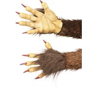 Krampus Demon Gloves Latex Beast Animal Fancy Dress Accessory Halloween