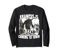 Krampus Demonic Santa Claus Kramperl T Krampus Run Long Sleeve T-Shirt