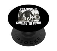 Krampus Demonic Santa Claus Kramperl T Krampus Run PopSockets Adhesive PopGrip