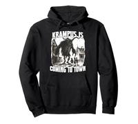 Krampus Demonic Santa Claus Kramperl T Krampus Run Pullover Hoodie