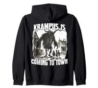 Krampus Demonic Santa Claus Kramperl T Krampus Run Zip Hoodie