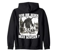 Krampus Demonic Santa Claus Kramperl T Krampus Run Zip Hoodie