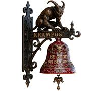 Krampus Doorbell: Your Holiday Protector, this vintage resin wall-mounted doorbell is ideal for front doors, porches, and home décor. (1pcs)