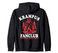 Krampus Fanclub Ugly Xmas German Christmas Demon Zip Hoodie